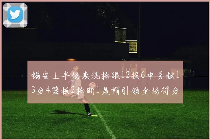锡安上半场表现抢眼12投6中贡献13分4篮板2抢断1盖帽引领全场得分